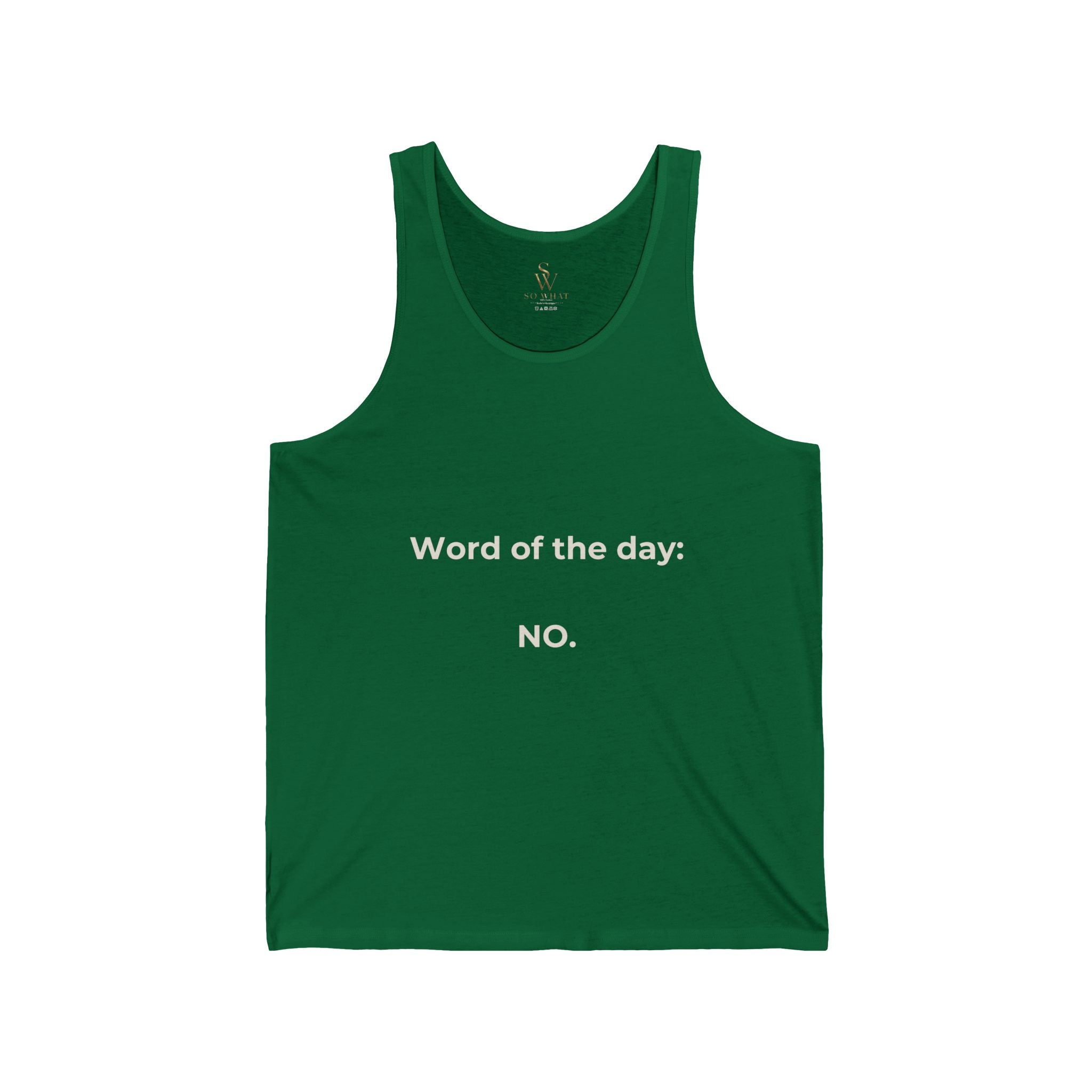 Word Of The Day: NO. Tank