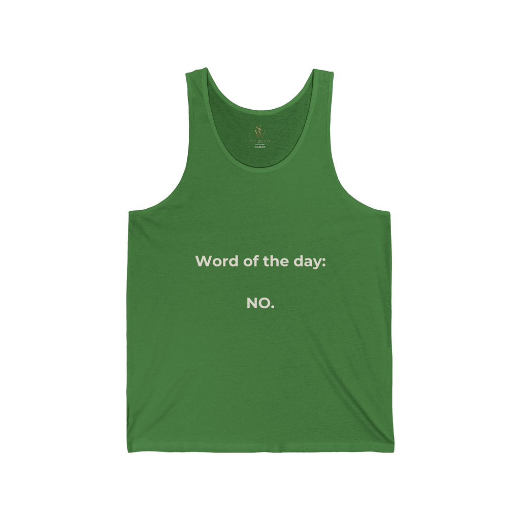 Word Of The Day: NO. Tank