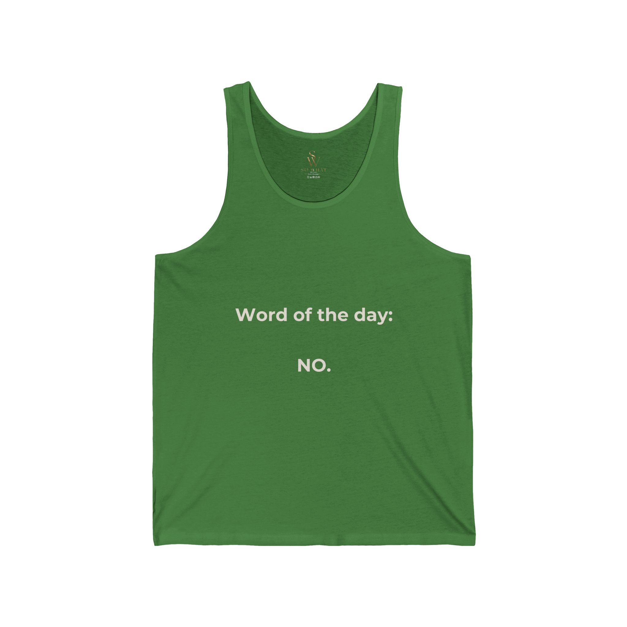 Word Of The Day: NO. Tank